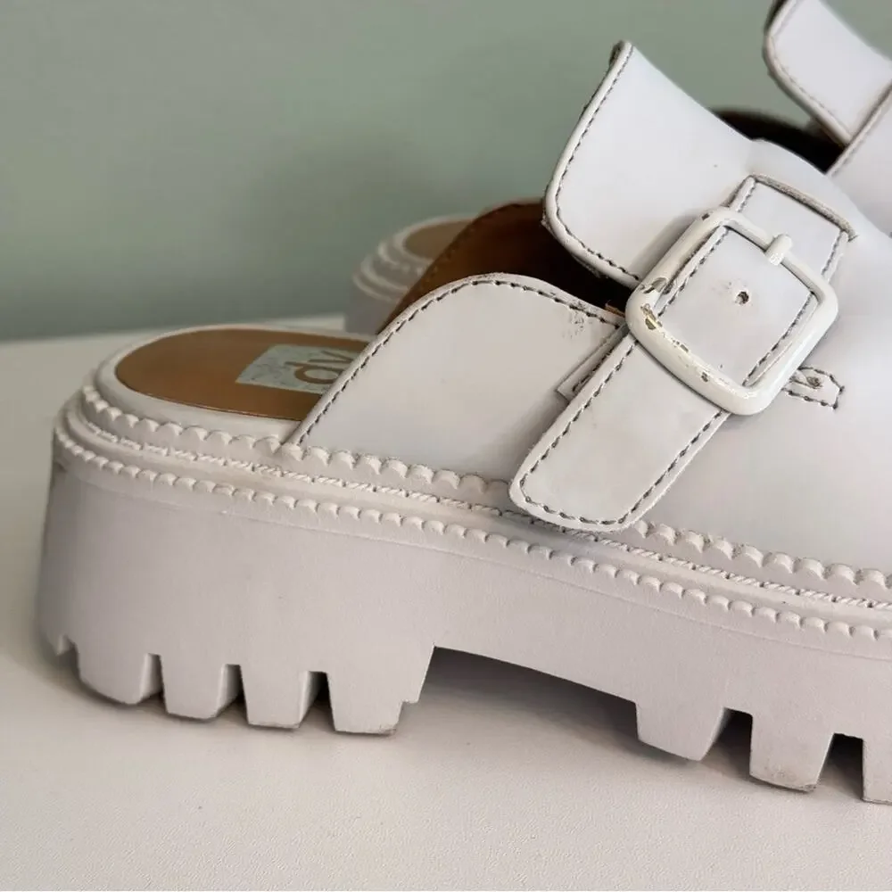 Dolce Vita DV By Kids Kobra‎ Size 13 Light Gray Chunky Lug Sole Mule Slip-On